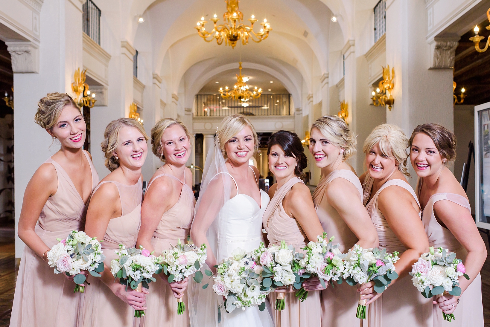 The Bridesmaids in the lobby of the Vinoy Hotel in St. Petersburg, FL