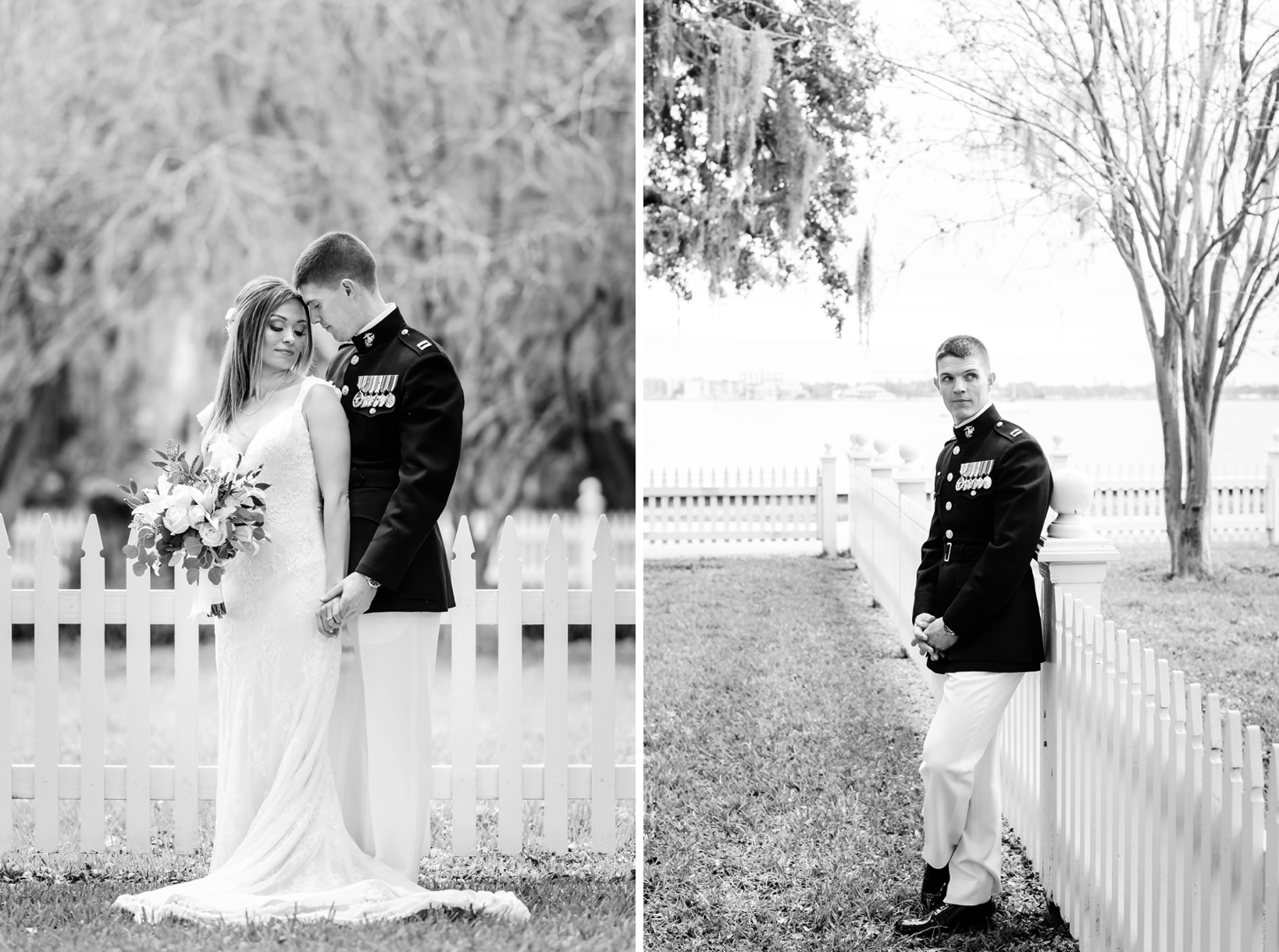 Black and White of the Bride and Groom by Sarah & ben Photography