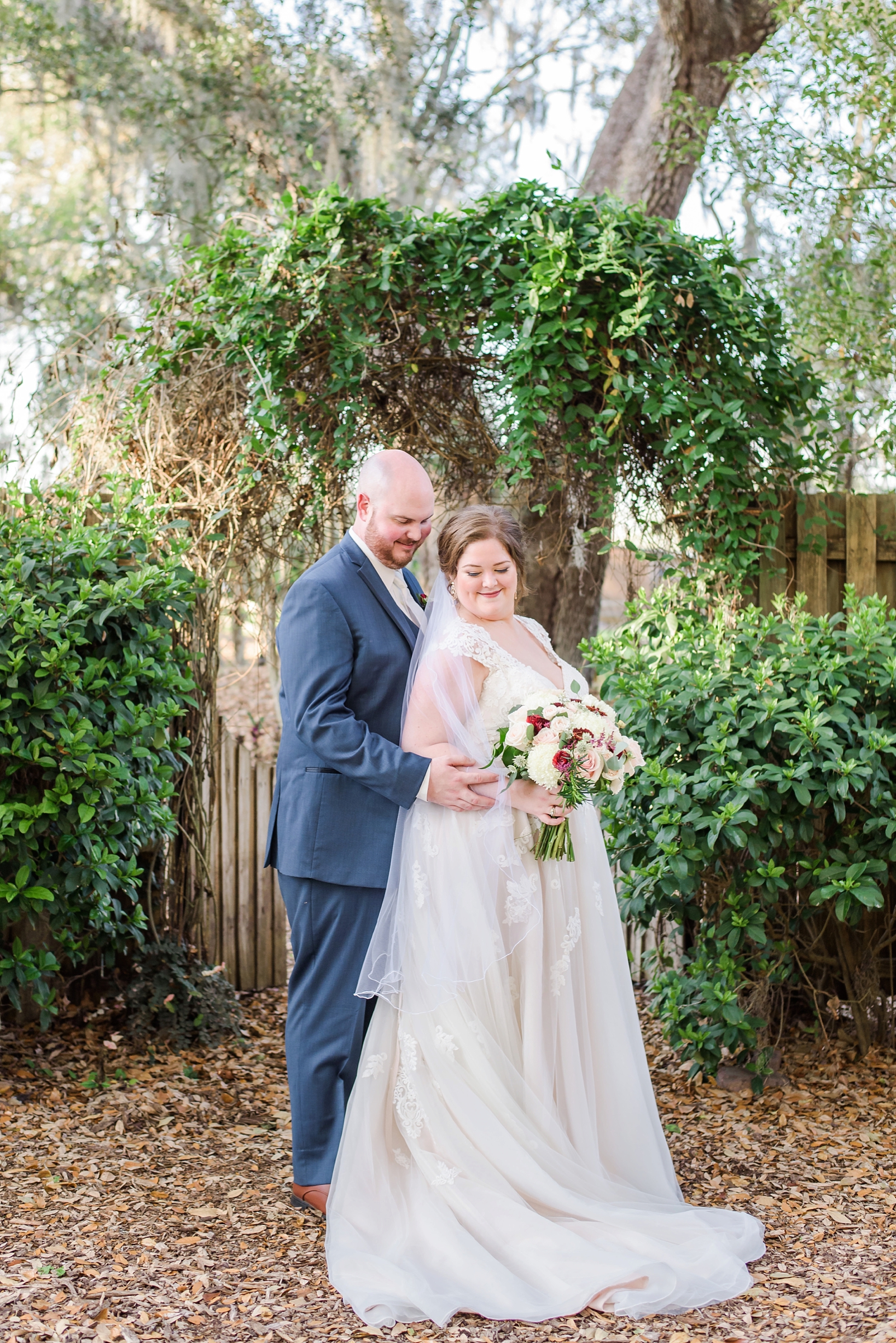 Bridal portrait of the wedding couple by Sarah & Ben Photography