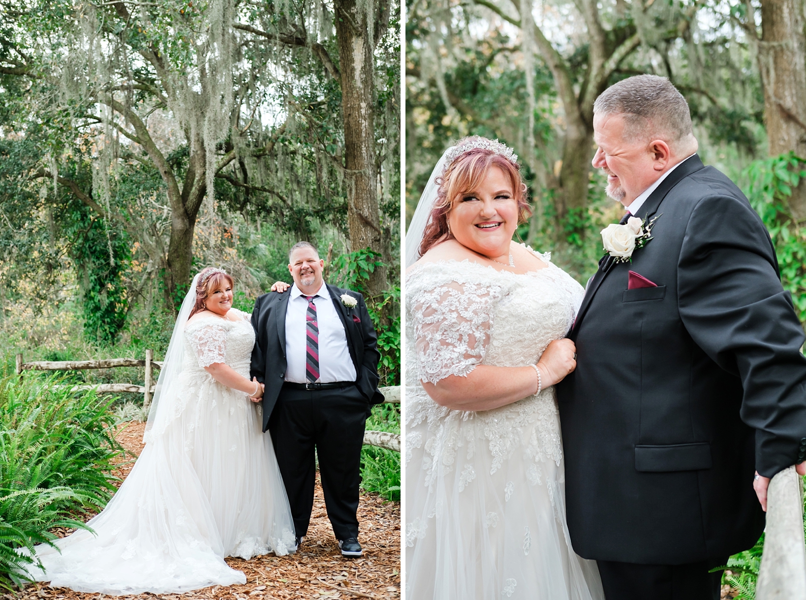 Formal portraits of the Bride and Groom in Seffner, FL